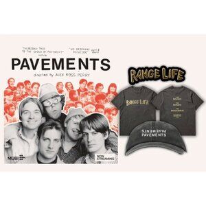 LIMITED EDITION MUBI x Pavements x Range Life promo swag pack •• Alex Ross Perry